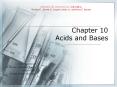 Chapter 10 Acids and Bases