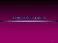 ACIDBASE BALANCE