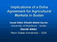 Aspirations of the multilateral Trading system The Doha Round Negotiations by Dr Mohamed A Dingle
