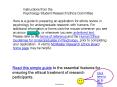 Here is a guide to preparing an application for ethics review in psychology for undergraduate resear