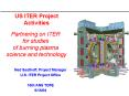 US ITER Project Activities
