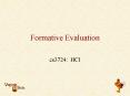 Formative Evaluation