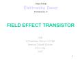 FIELD EFFECT TRANSISTOR