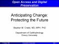 Open Access and Digital Preservation