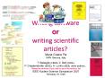 Writing software or writing scientific articles