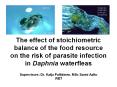 The effect of stoichiometric balance of the food resource on the risk of parasite infection in Daphnia waterfleas