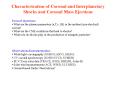 Characterization of Coronal and Interplanetary Shocks and Coronal Mass Ejections