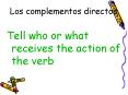 Los complementos directos