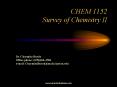 CHEM 1152 Survey of Chemistry II