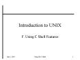 Introduction to UNIX