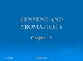 BENZENE AND AROMATICITY