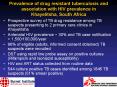 Prevalence of drug resistant tuberculosis and association with HIV prevalence in Khayelitsha, South