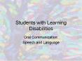 Students with Learning Disabilities