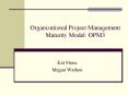 Organizational Project Management Maturity Model: OPM3