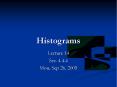 Histograms