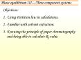 Phase equilibrium IIIThree component systems
