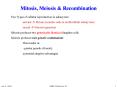 Mitosis, Meiosis