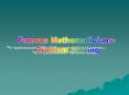 Famous Mathematicians