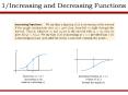 1Increasing and Decreasing Functions
