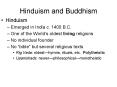 Hinduism and Buddhism