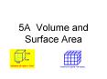 5A Volume and Surface Area