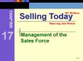 Management of the Sales Force