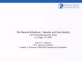 The Research Industry Summit on Data Quality The Marketing Research Event Las Vegas, NV 2009 Tom H'