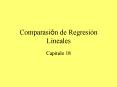 Comparasin de Regresin Lineales