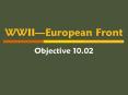 WWIIEuropean Front