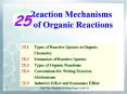 Reaction Mechanisms of Organic Reactions
