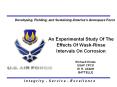 An Experimental Study Of The Effects Of Wash-Rinse Intervals On Corrosion