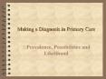 Making a Diagnosis in Primary Care
