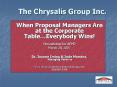 The Chrysalis Group Inc'
