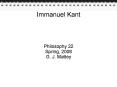 Immanuel Kant