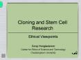 Cloning and Stem Cell Research