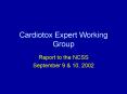 Cardiotox Expert Working Group
