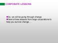 CORPORATE LESSONS