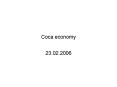Coca economy