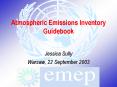 Atmospheric Emissions Inventory Guidebook