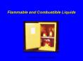 Flammable and Combustible Liquids