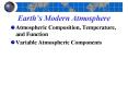 Earths Modern Atmosphere