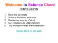 Welcome to Science Class