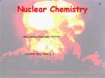 Nuclear Chemistry
