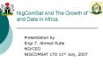NigComSat And The Growth of Voice and Data in Africa'