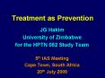 Treatment as Prevention