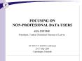 FOCUSING ON NONPROFESIONAL DATA USERS