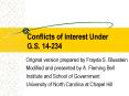 Conflicts of Interest Under G'S' 14234