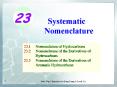 Systematic Nomenclature