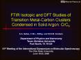 FTIR Isotopic and DFT Studies of Transition MetalCarbon Clusters Condensed in Solid Argon: CrC3