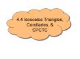 4'4 Isosceles Triangles, Corollaries,